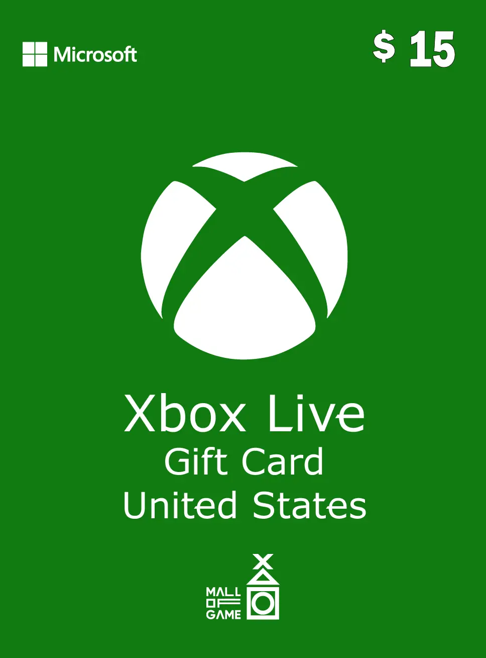 Xbox Live Gift Card - US$ 15